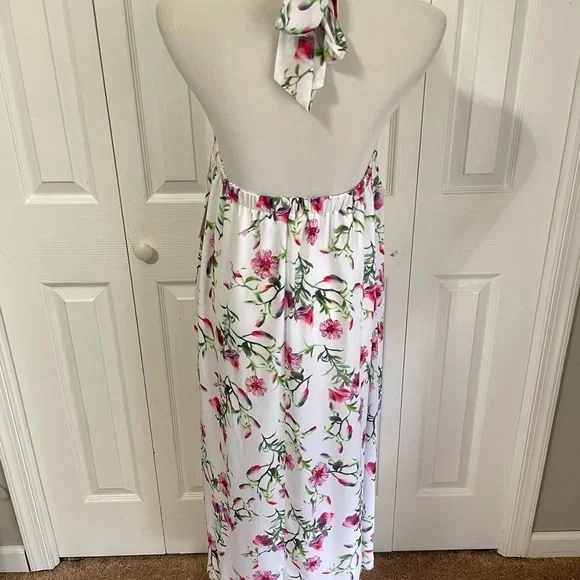 INC Women’s Printed Halter Neck Floral Midi Dress size Medium NWT - Picture 6 of 10